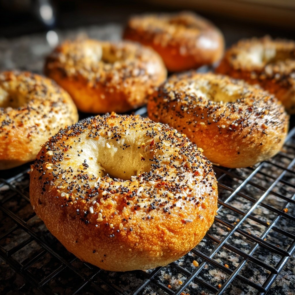 Everything Seed Protein Bagels