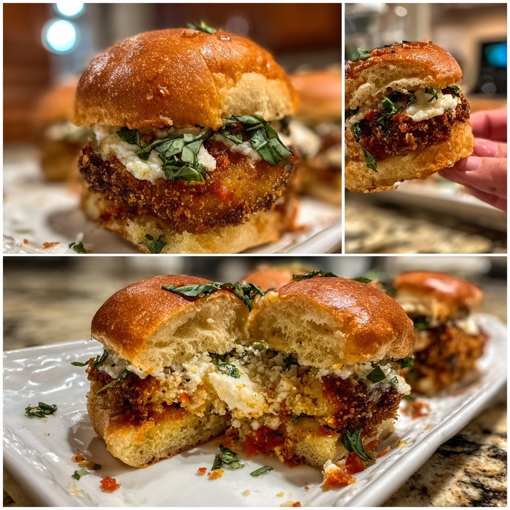 Crispy Eggplant Sliders