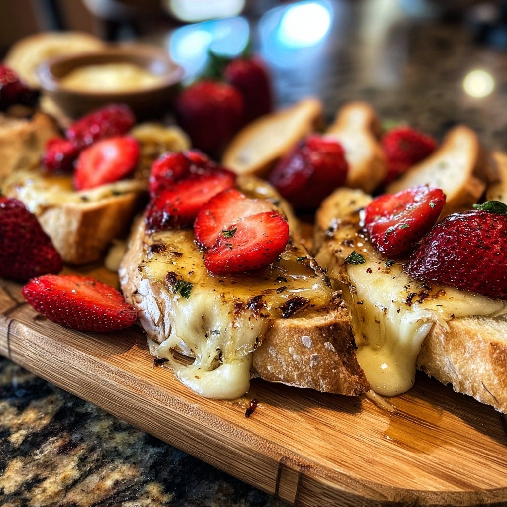 Valentines Charcuterie Board with Baked Brie