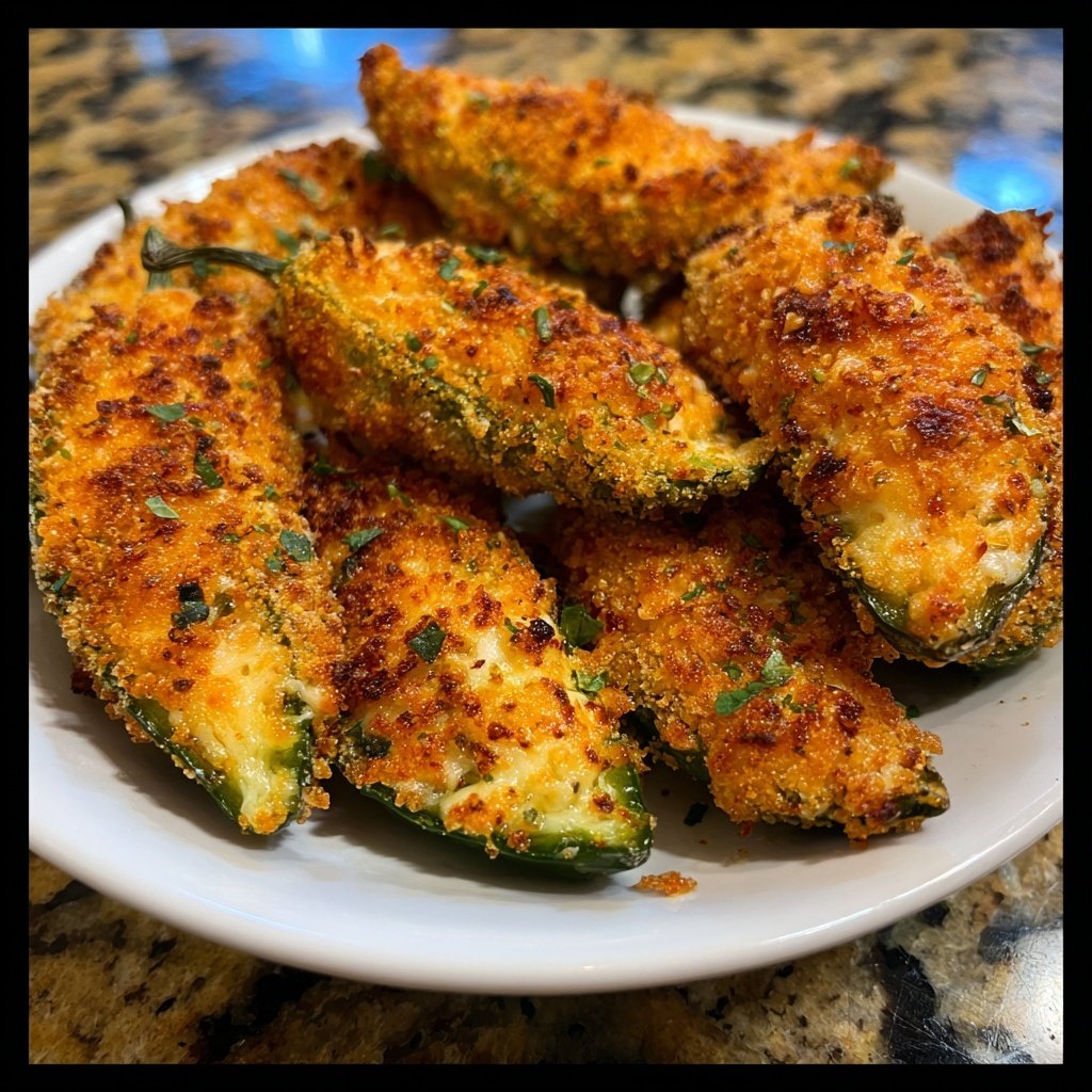 Jalapeno Poppers with Mozzarella and Herbs