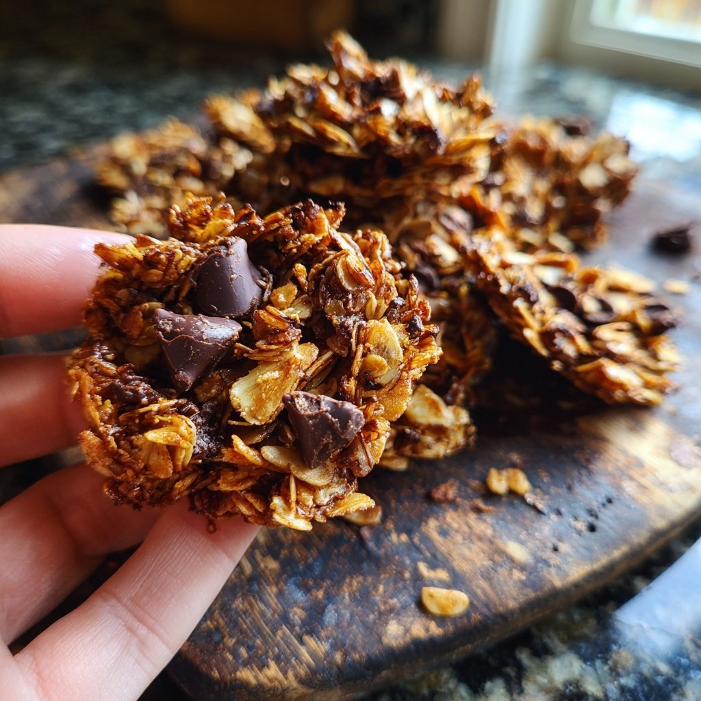 Chocolate Almond Granola Clusters