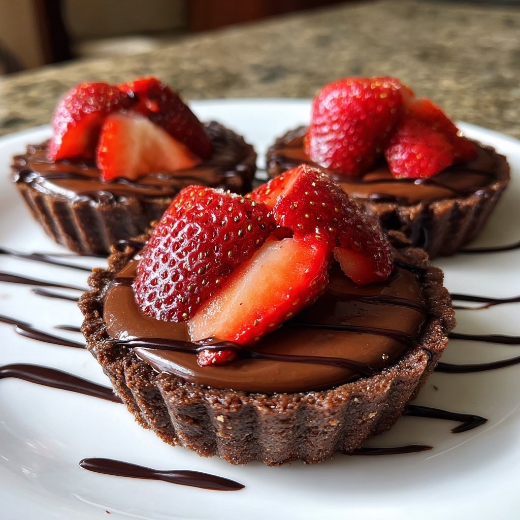 Chocolate Strawberry Tartlets