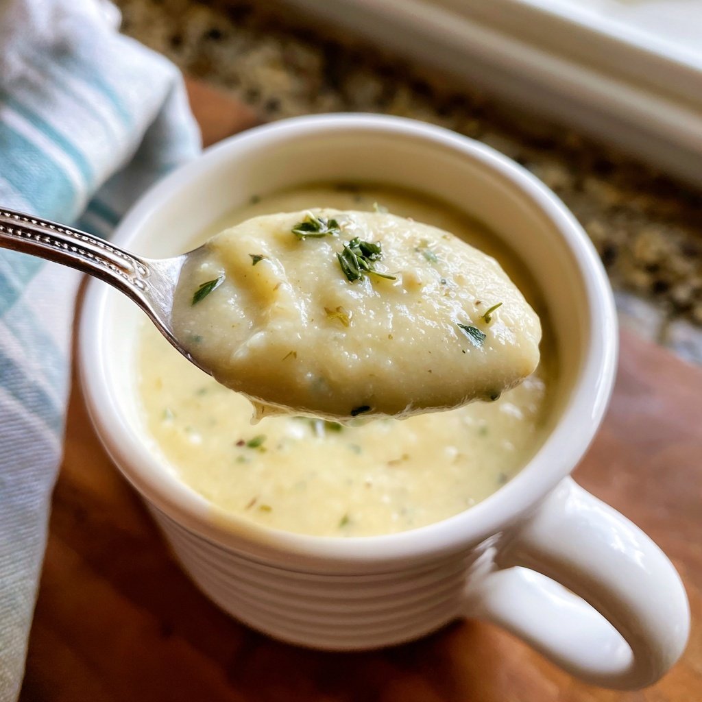 Creamy Cauliflower Garlic Soup
