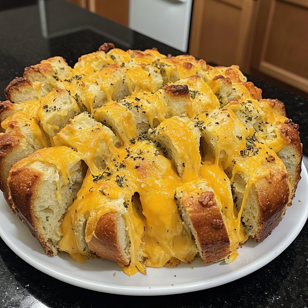 Super Bowl Party Food Cheesy Pull Apart Bread
