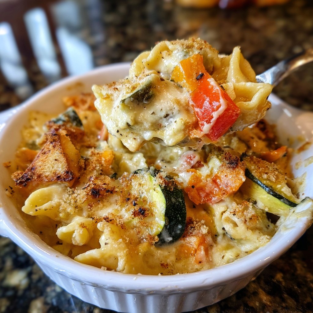Sunday Slow Baked Vegetable Alfredo