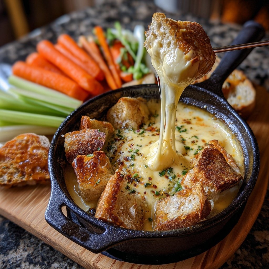 Fondue with Raclette Cheese