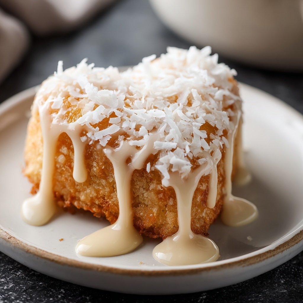Mini Heart Cake with Coconut Cream
