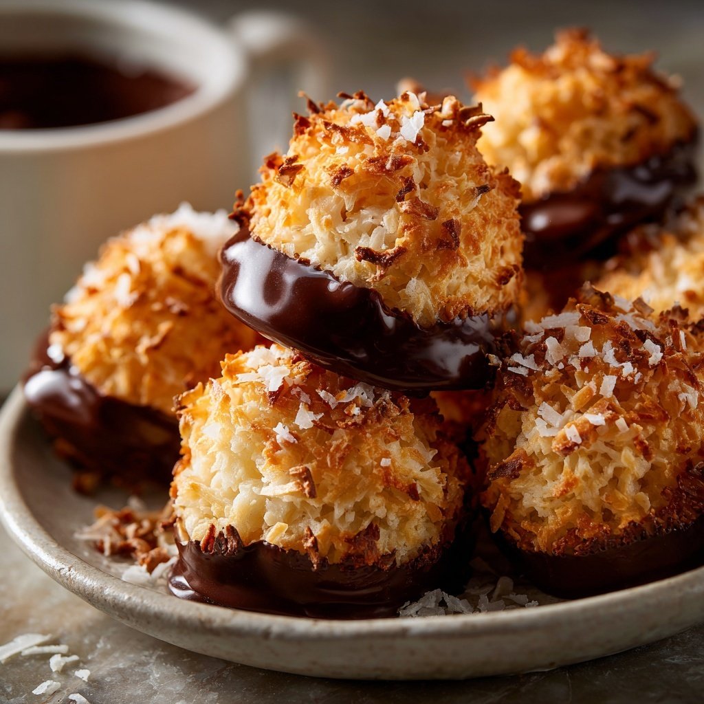 Chocolate Coconut Macaroons