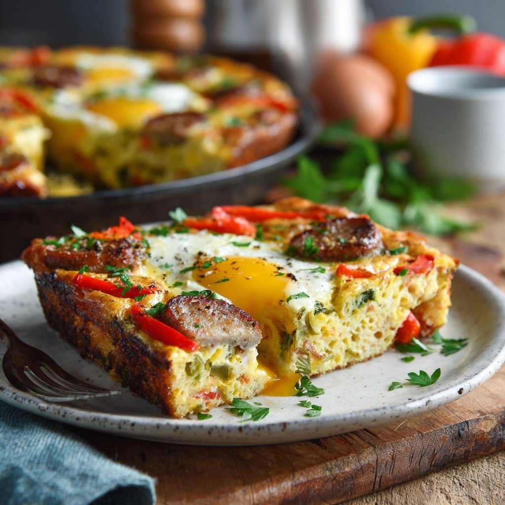 Spring Brunch Sausage And Egg Bake