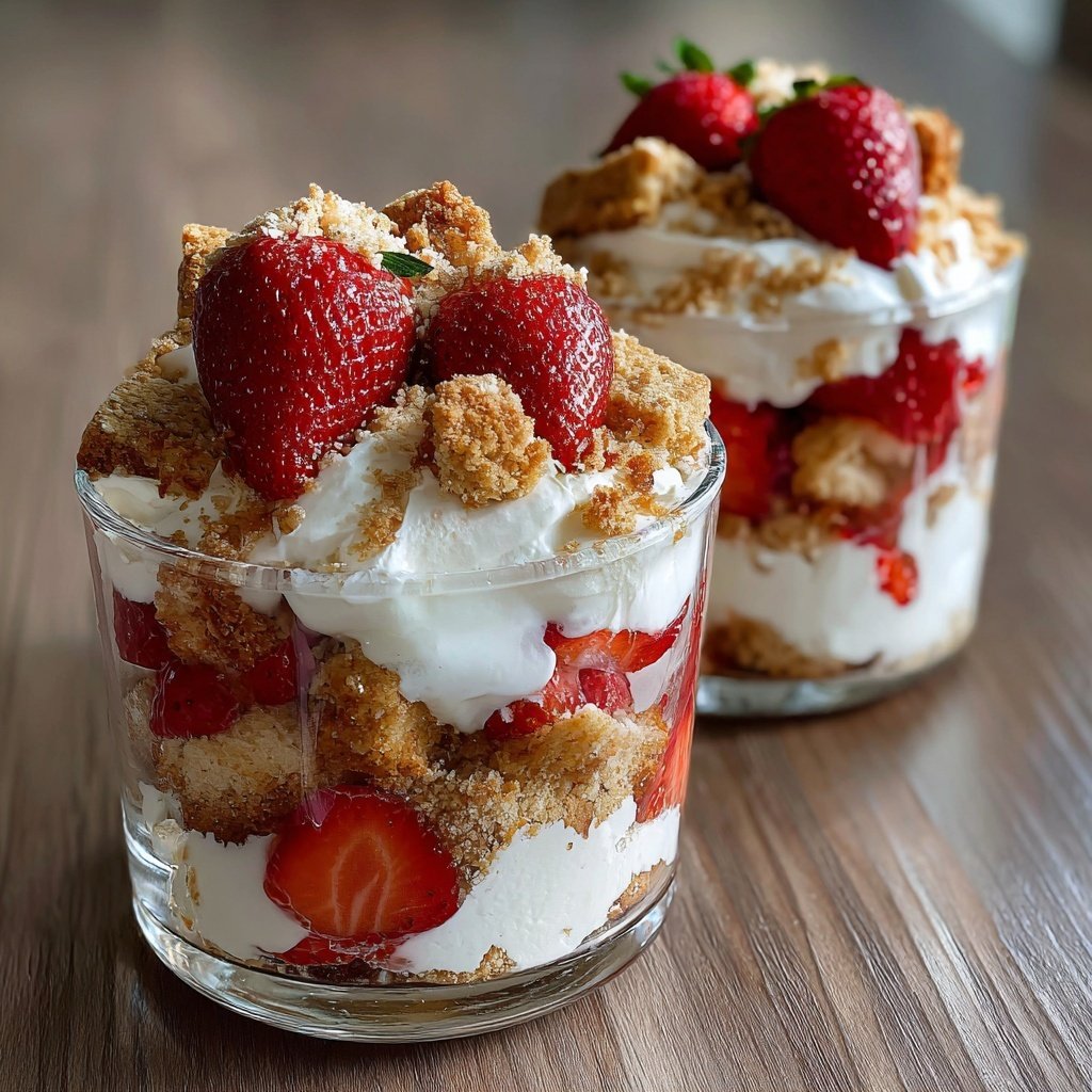 Strawberry Shortcake Trifle Cups