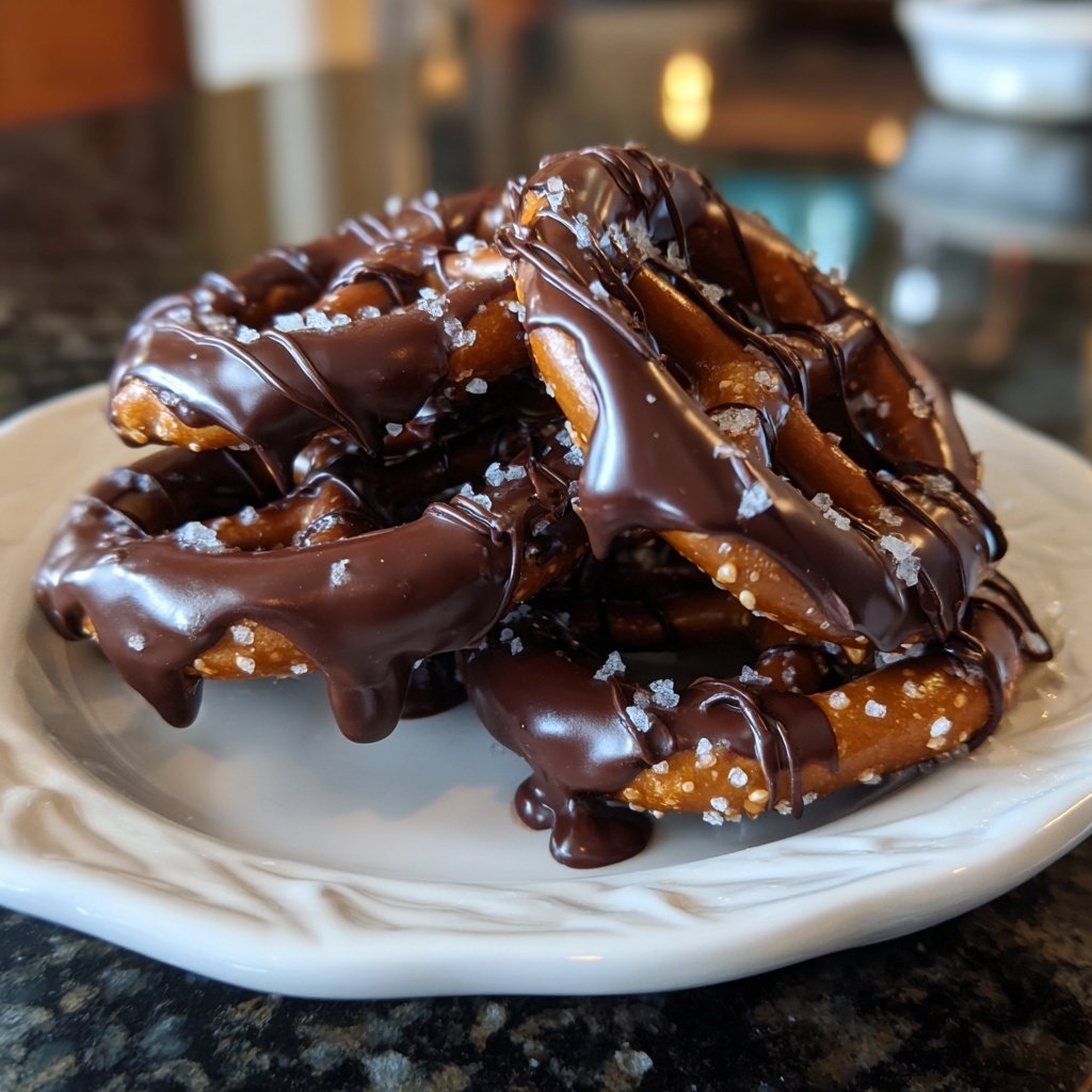 Chocolate Dipped Pretzels
