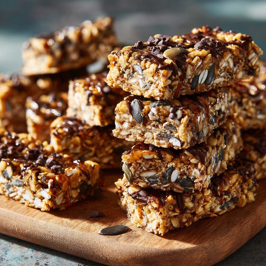 Healthy No Bake Oat Snack Bars