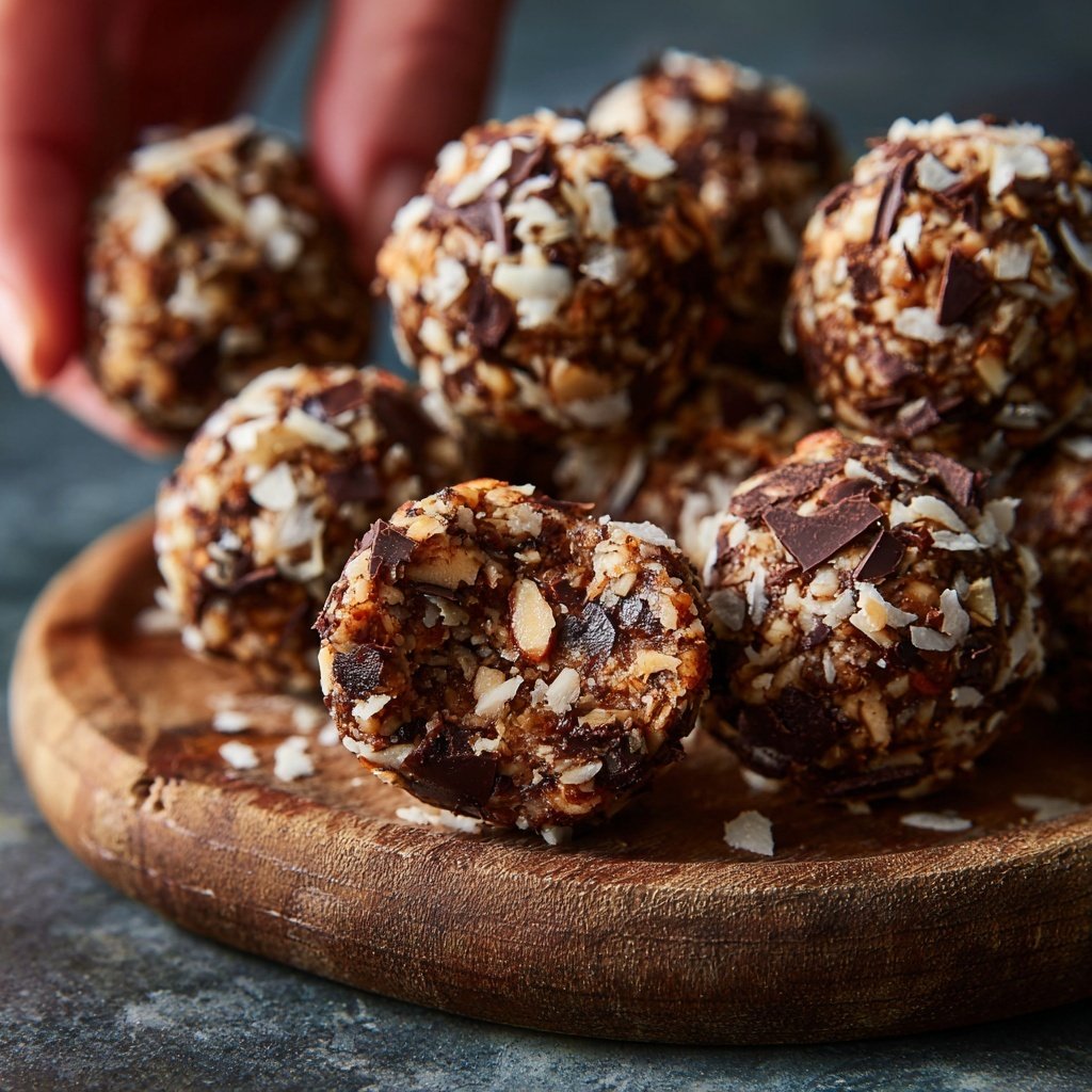 Chocolate Coconut Almond Snack Bites