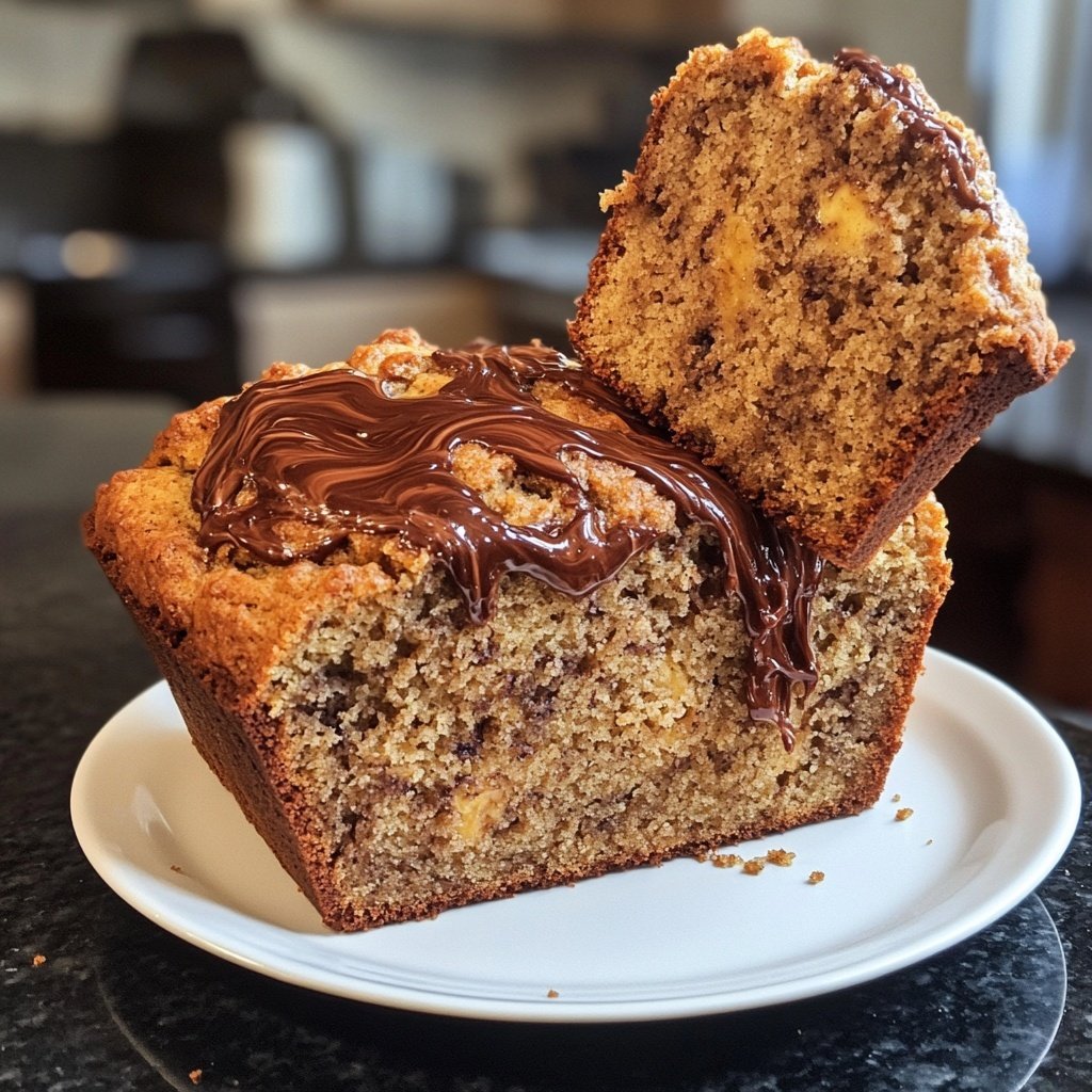 Banana Bread with Nutella Swirl Recipe