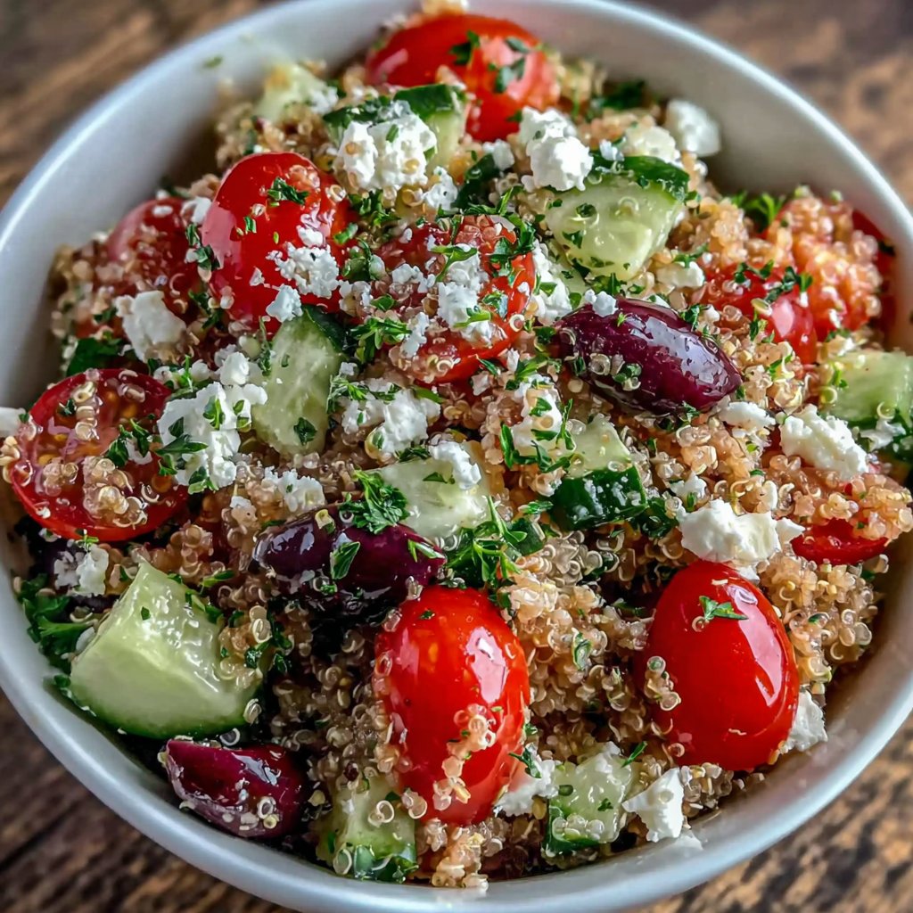 Mediterranean Quinoa Veggie Salad