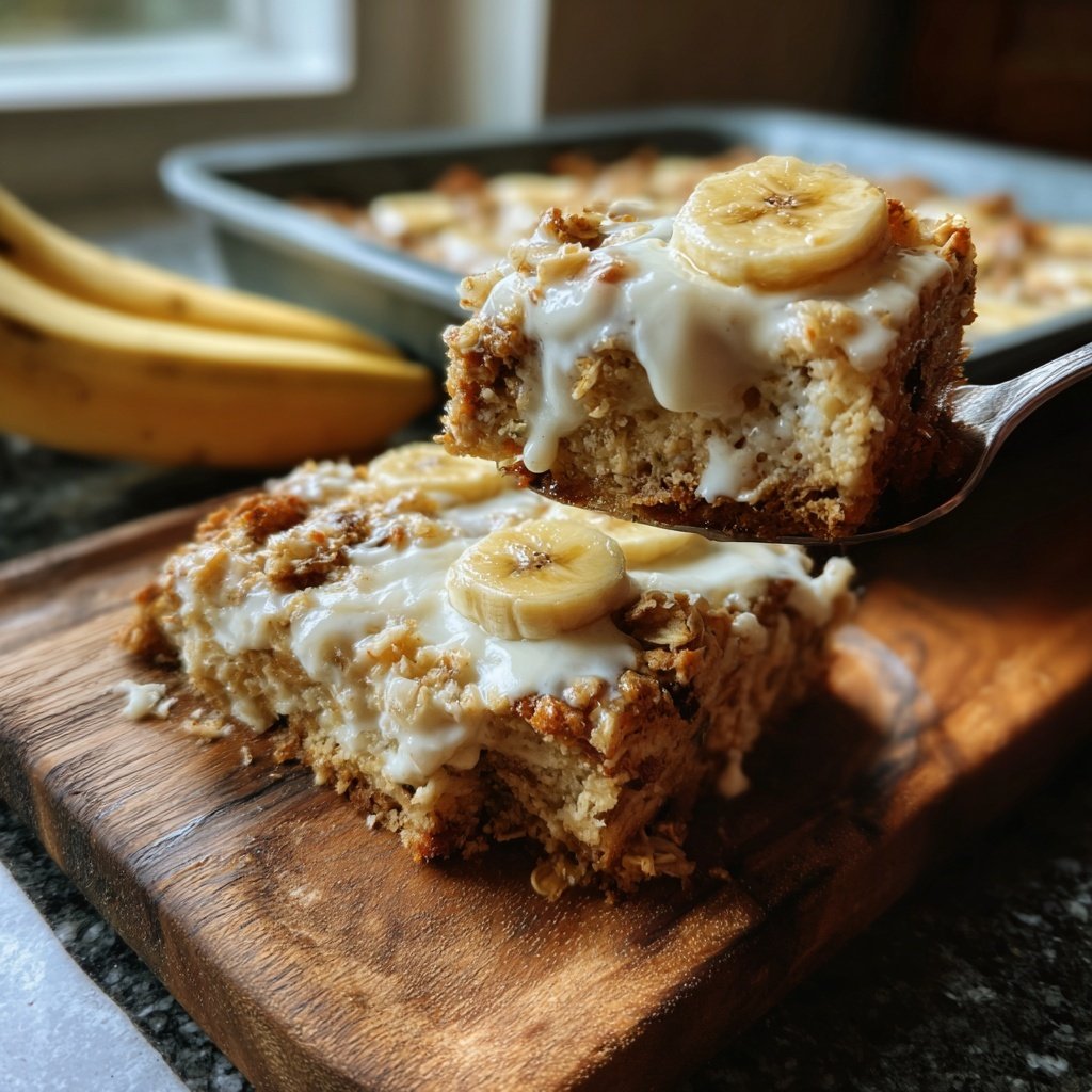 Banana Oat Yogurt Bake